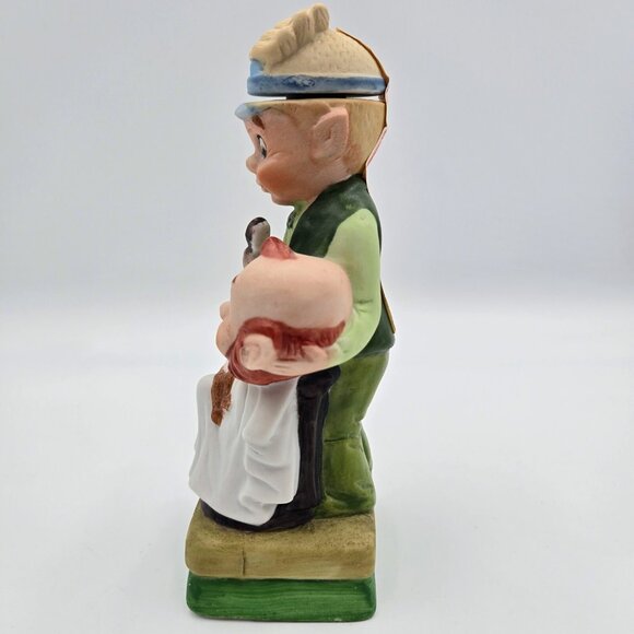 Mr. Barber Hoffman Decanter Mr. Lucky Leprechaun 1980 Distilling Empty Read - Picture 5 of 11